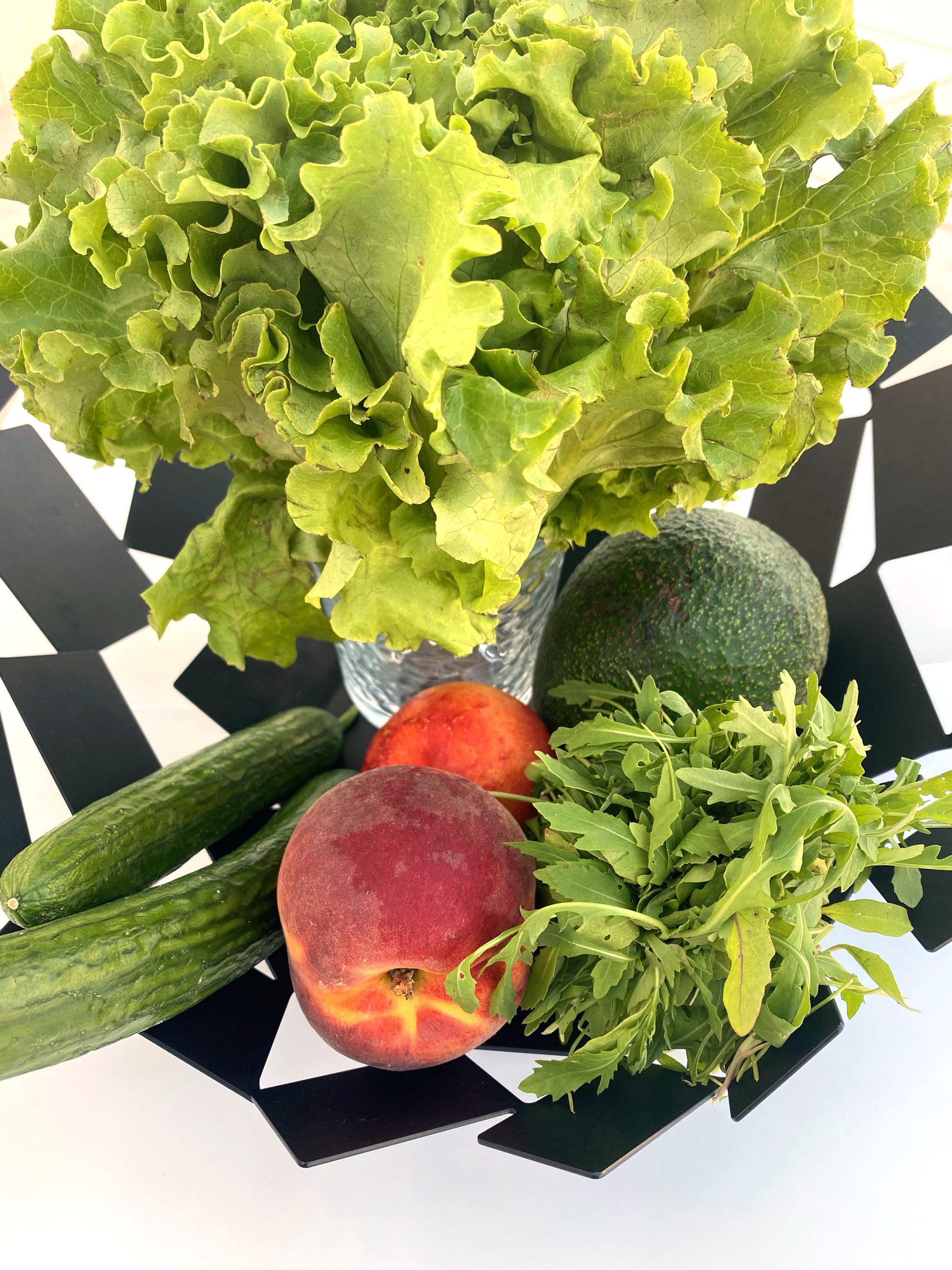 σαλάτα με ροδάκινο